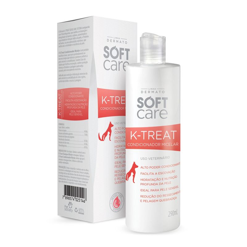 Foto-do-produto-K-treat-Condicionador-Micelar-Soft-Care-290ml-no-petshop-online-da-Tudo-de-Bicho
