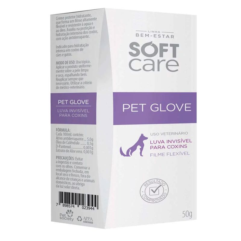 Foto-do-produto-Locao-Hidratante-Soft-Care-Pet-Glove-50g-no-petshop-online-da-Tudo-de-Bicho