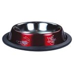Foto-do-produto-Comedouro-Gatos-Jambo-Inox-Anti-Derrapante-Vermelho-no-petshop-online-da-Tudo-de-Bicho