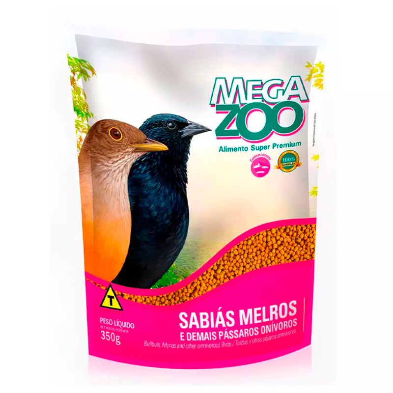Foto-do-produto-Racao-para-Trinca-Ferro-e-Sabia-Megazoo-350g-no-petshop-online-da-Tudo-de-Bicho