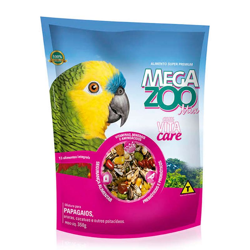 Foto-do-produto-Alimento-para-Papagaio-Mix-Megazoo-350g-no-petshop-online-da-Tudo-de-Bicho