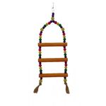 Foto-do-produto-Brinquedo-Para-Passaros-Escada-Micanga-e-Madeira-3P-Tudo-Pet-no-petshop-online-da-Tudo-de-Bicho