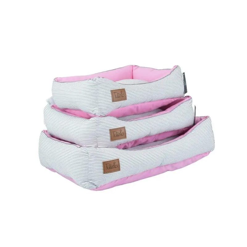 Foto-do-produto-Cama-Tutelo-Listrada-Rosa-P-no-petshop-online-da-Tudo-de-Bicho