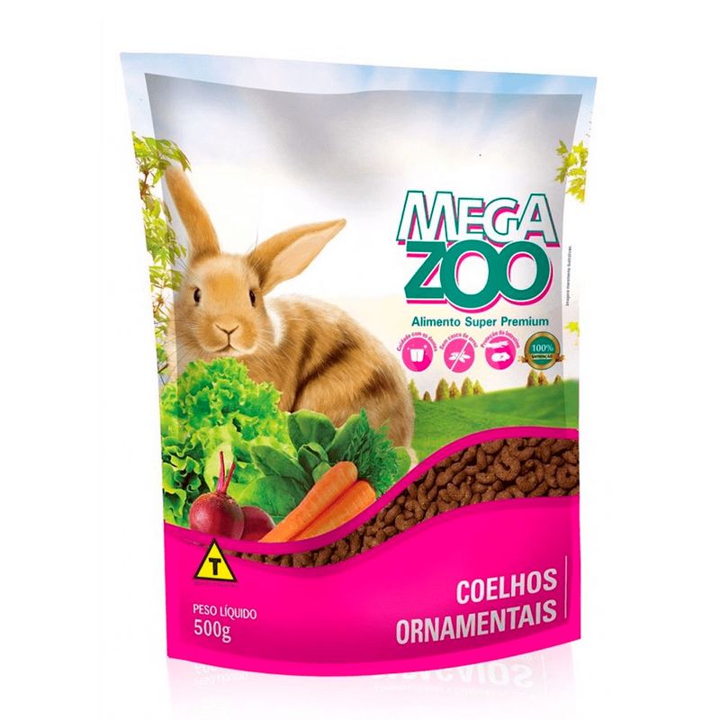 Foto-do-produto-Racao-para-Coelhos-Ornamentais-Megazoo-500g-no-petshop-online-da-Tudo-de-Bicho