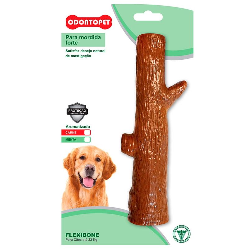 Foto-do-produto-Brinquedo-Mordedor-Flexibone-Tronco-Caes-Ate-22kg-Odontopet-no-petshop-online-da-Tudo-de-Bicho
