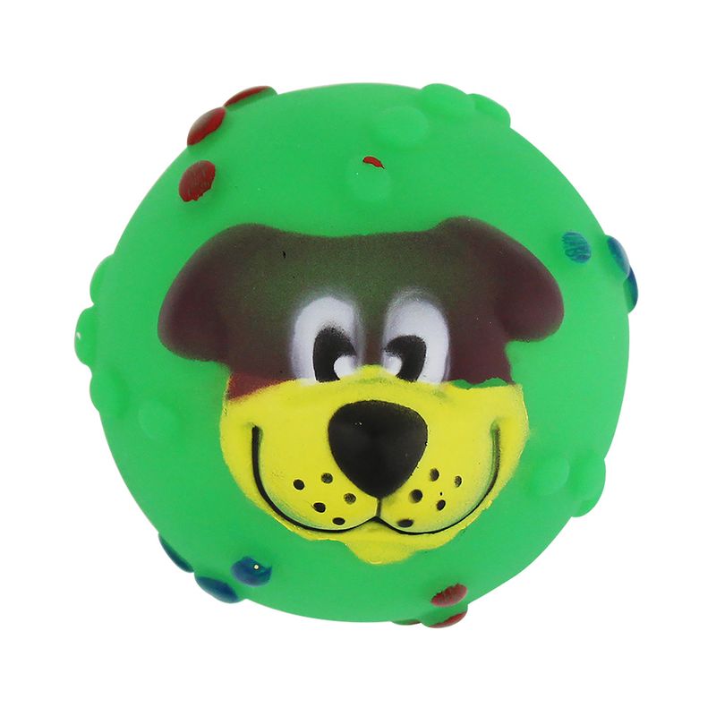 Foto-do-produto-Brinquedo-Caes-The-Pets-Vinil-Bolinha-Dog-Face-Colors-no-petshop-online-da-Tudo-de-Bicho