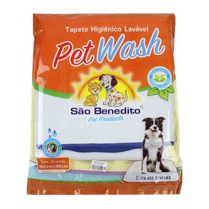 Tapete Higiênico Lavável Pet Wash São Benedito Pet Azul