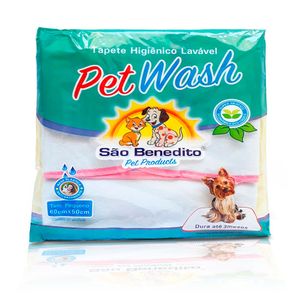 Tapete Higiênico Lavável Pet Wash São Benedito Pet Rosa