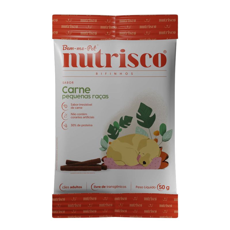 Foto-do-produto-Bifinho-Caes-Nutrisco-Carne-Racas-Pequenas-50g-no-petshop-online-da-Tudo-de-Bicho