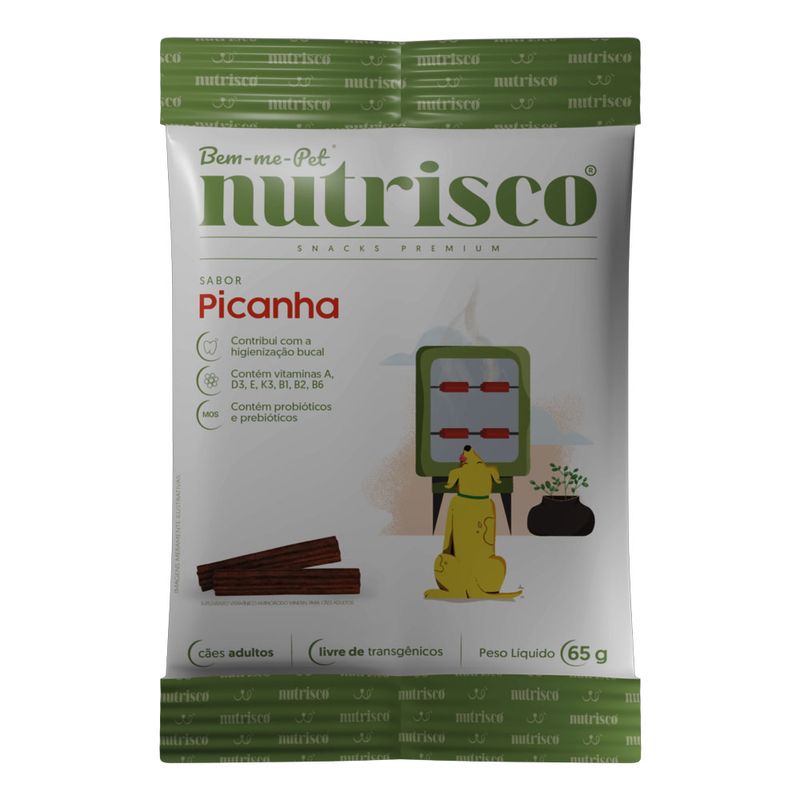 Foto-do-produto-Petisco-Caes-Snacks-Nutrisco-Picanha-65g-no-petshop-online-da-Tudo-de-Bicho