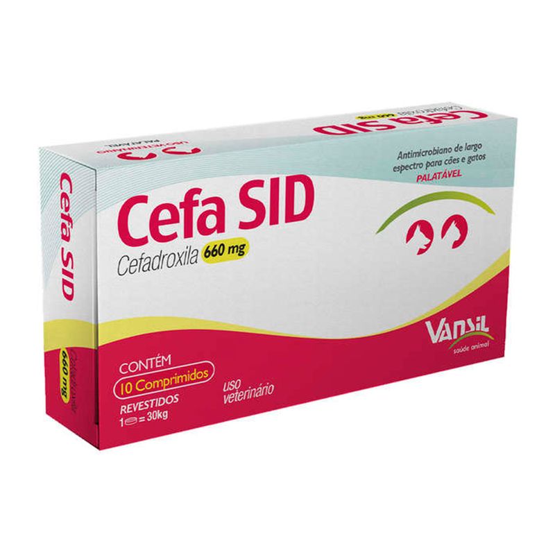 Foto-do-produto-Cefa-Sid-Antimicrobiano-Vansil-660mg-no-petshop-online-da-Tudo-de-Bicho