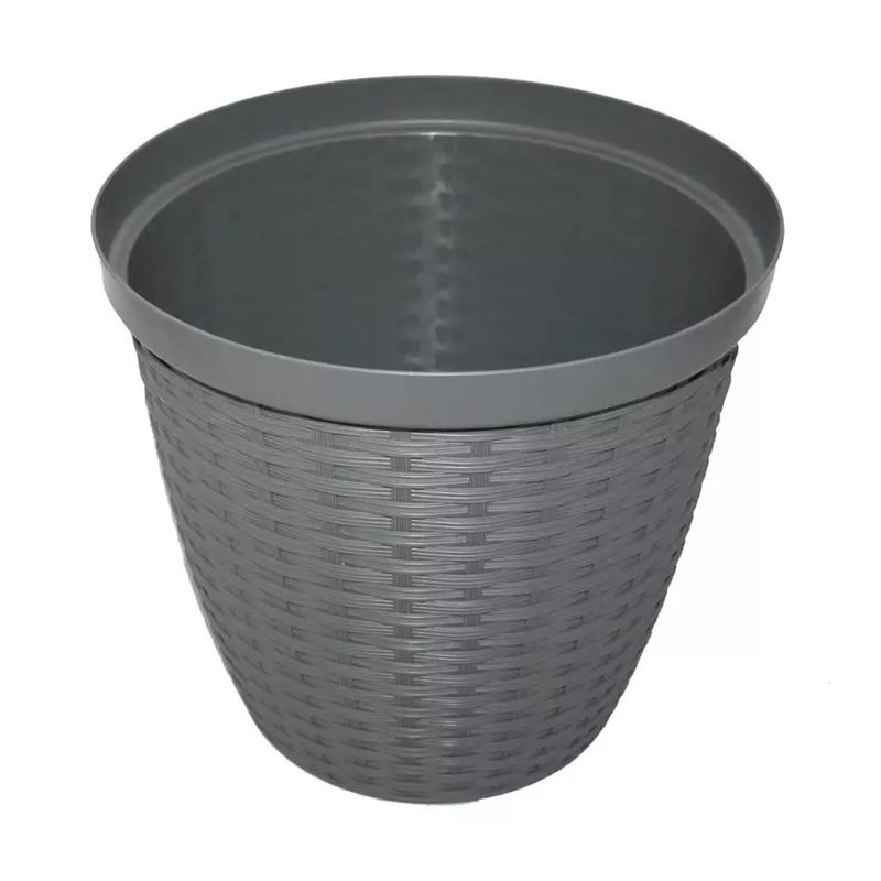 Foto-do-produto-Cachepo-Rattan-Grafite-Okla-17-Litros-no-petshop-online-da-Tudo-de-Bicho