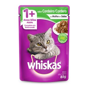 Ração Úmida Whiskas Sachê Gatos Adultos Cordeiro