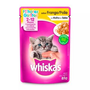 Ração Úmida Whiskas Sachê Gatos Filhotes Frango