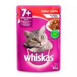 Foto-do-produto-Racao-Umida-Whiskas-Gatos-Senior-Carne-ao-Molho-Sache-85g-no-petshop-online-da-Tudo-de-Bicho