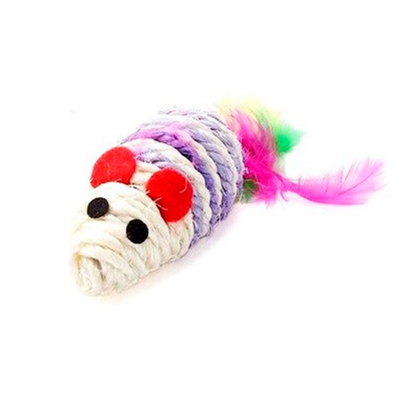 Foto-do-produto-Brinquedo-Gatos-The-Pets-Ratinho-Sisal-C-Penas-no-petshop-online-da-Tudo-de-Bicho