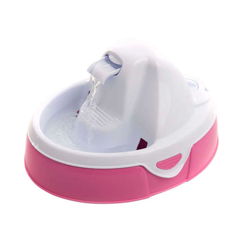 Foto-do-produto-Fonte-Bebedouro-Amicus-Aqua-Flow-Rosa-e-Branco-Bivolt-no-petshop-online-da-Tudo-de-Bicho