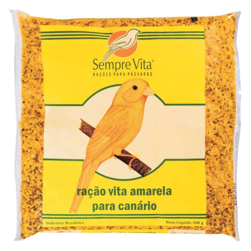 Foto-do-produto-Racao-Para-Passaros-Sempre-Vita-Amarela-500g-no-petshop-online-da-Tudo-de-Bicho