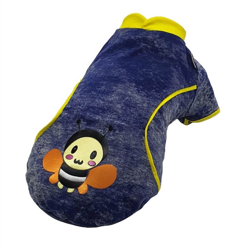 Foto-do-produto-Camiseta-Pickorruchos-Malha-Bee-Azul-03-no-petshop-online-da-Tudo-de-Bicho