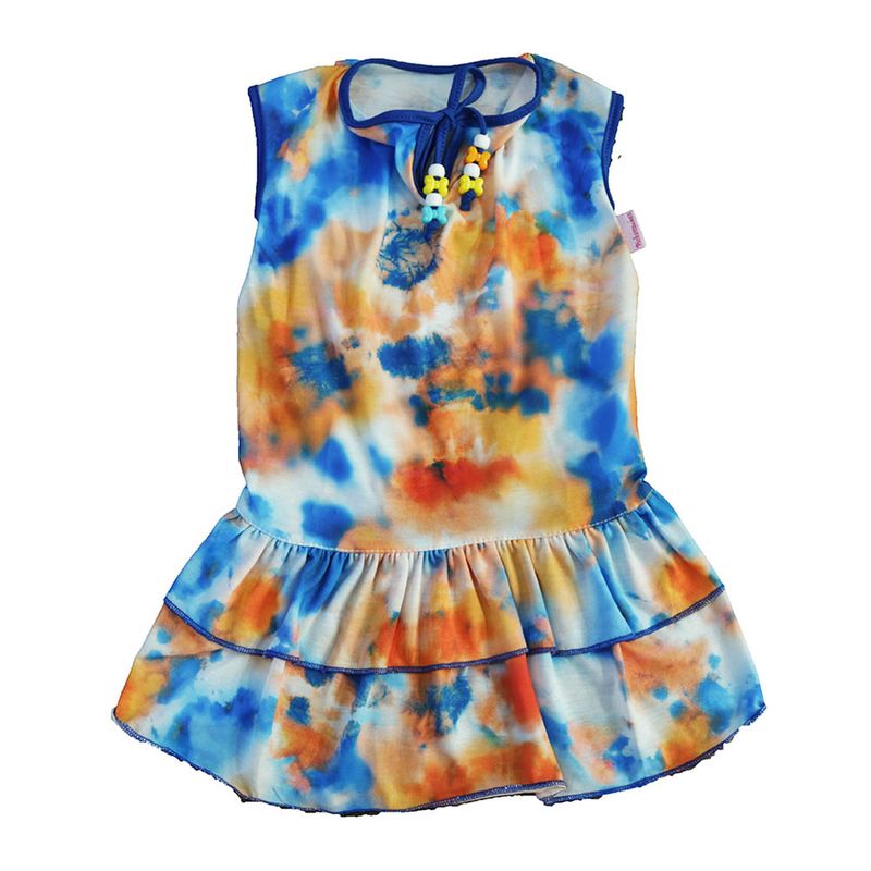 Foto-do-produto-Vestido-Pickorruchos-Tie-Dye-Laranja-00-no-petshop-online-da-Tudo-de-Bicho