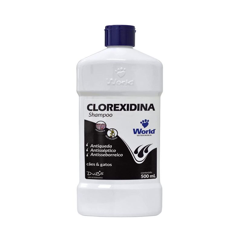 Foto-do-produto-Shampoo-Clorexidina-20--World-Caes-e-Gatos-500ml-no-petshop-online-da-Tudo-de-Bicho