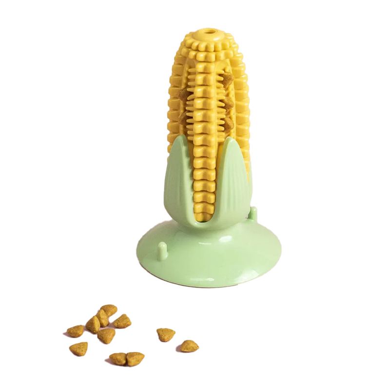 Foto-do-produto-Brinquedo-Caes-Milho-Escova-Dental-Ventosa-Oikos-Amarela-no-petshop-online-da-Tudo-de-Bicho