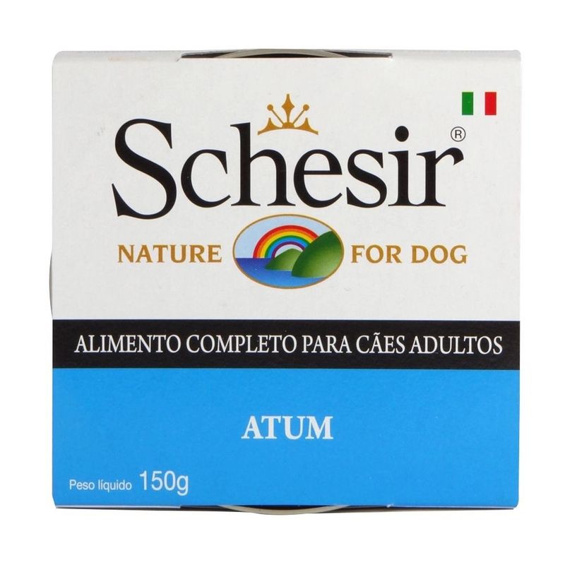 Foto-do-produto-Racao-Umida-Schesir-Pate-Caes-Atum-150g-no-petshop-online-da-Tudo-de-Bicho
