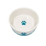 Foto-do-produto-Comedouro-Caes-The-Pets-Porcelana-Pata-Azul-450ml-no-petshop-online-da-Tudo-de-Bicho