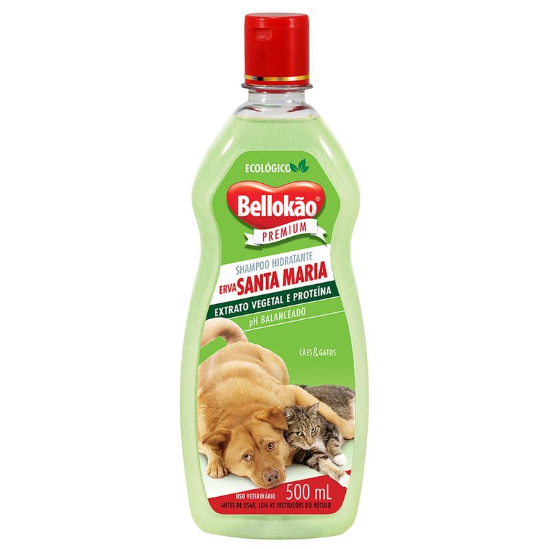 Foto-do-produto-Shampoo-Bellokao-Erva-Santa-Maria-Premium-500ml-no-petshop-online-da-Tudo-de-Bicho