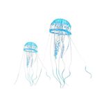 Foto-do-produto-Enfeite-de-Silicone-Jellyfish-Combo-Branco-e-Azul-Soma-no-petshop-online-da-Tudo-de-Bicho