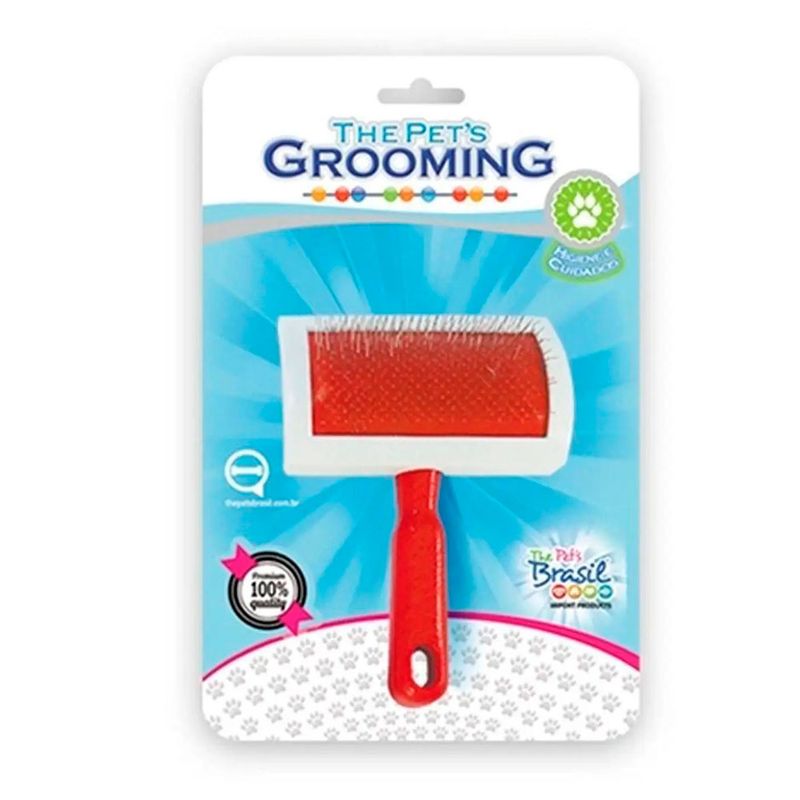 Foto-do-produto-Rasqueadeira-The-Pets-Plastico-Total-Aco-Tam.Ex.Grande-no-petshop-online-da-Tudo-de-Bicho