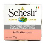 Foto-do-produto-Racao-Umida-Schesir-Pate-Gatos-Salmao-Natural-85g-no-petshop-online-da-Tudo-de-Bicho