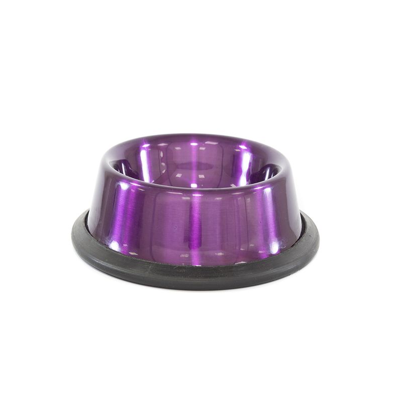 Foto-do-produto-Comedouro-Gatos-The-Pets-Inox-Metalico-240ml-no-petshop-online-da-Tudo-de-Bicho