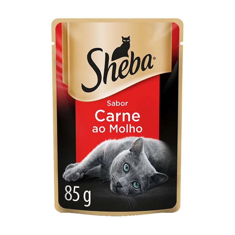 Foto-do-produto-Racao-Umida-Sheba-Sache-Gatos-Adultos-Carne-ao-Molho-85g-no-petshop-online-da-Tudo-de-Bicho