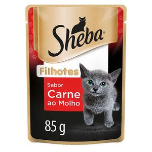 Ração Úmida Sheba Sachê Gatos Filhotes Carne ao Molho