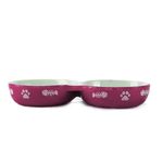 Foto-do-produto-Comedouro-Gatos-The-Pets-Porcelana-Duplo-Rosa-150ml-no-petshop-online-da-Tudo-de-Bicho
