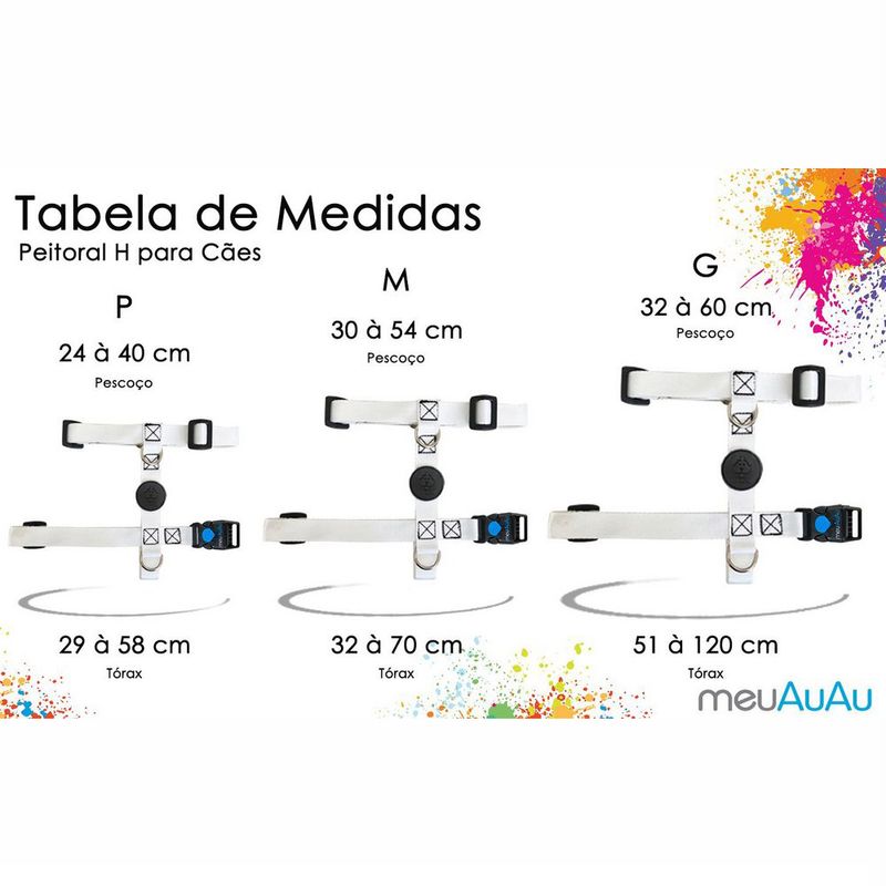Foto-do-produto-Peitoral-e-Guia-Turma-da-Monica-Pets-Branco-MeuAuAu-Para-Caes-G-no-petshop-online-da-Tudo-de-Bicho
