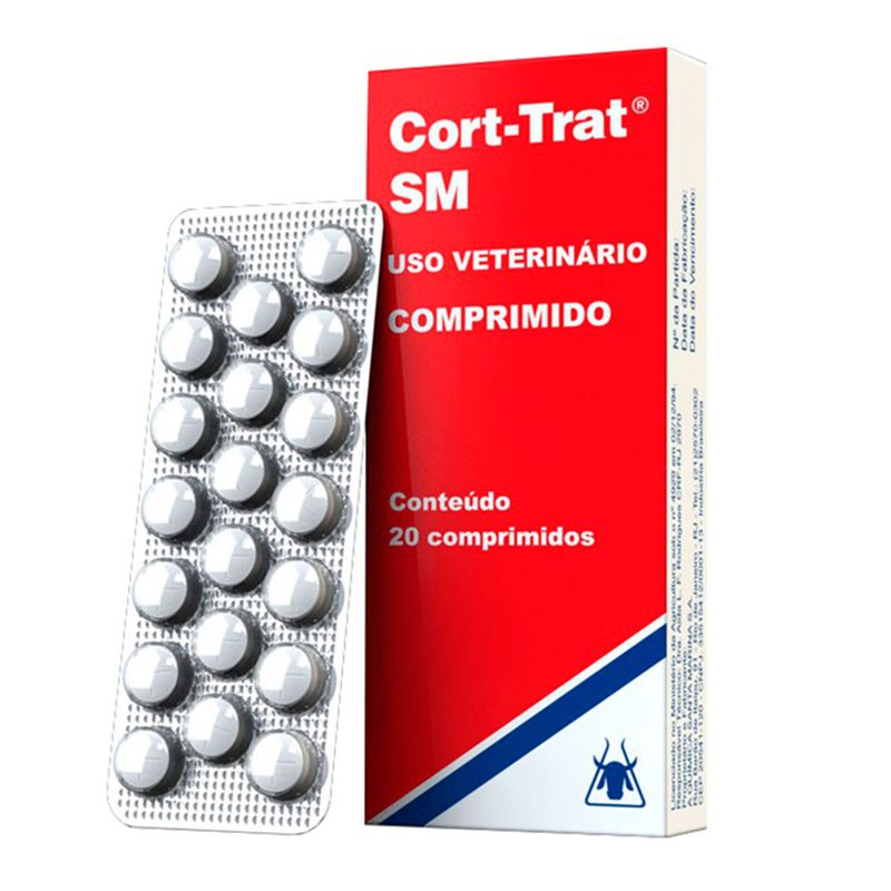 Foto-do-produto-Cort-Trat-SM-20-Comprimidos-no-petshop-online-da-Tudo-de-Bicho