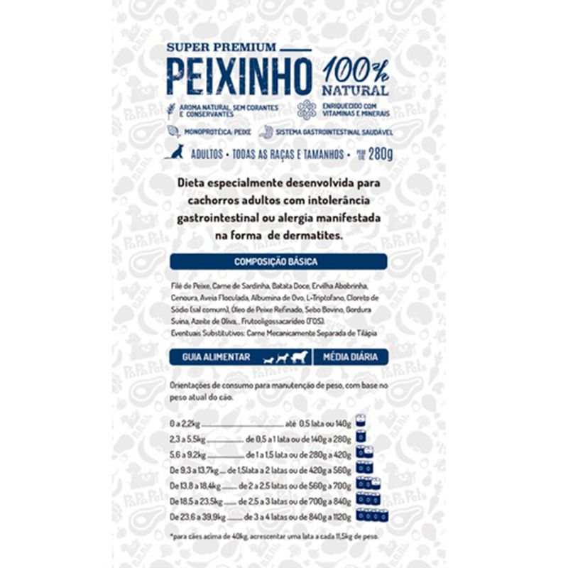 Foto-do-produto-Alimento-Natural-Papapets-Peixinho-Caes-Adultos-280g-no-petshop-online-da-Tudo-de-Bicho