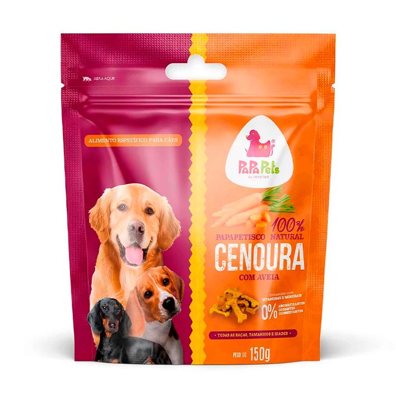 Foto-do-produto-Biscoito-Petisco-Natural-Papapetisco-Para-Caes-Cenoura-com-Aveia-150g-no-petshop-online-da-Tudo-de-Bicho