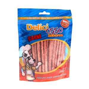 Osso Cães Delicioso Palito Fino Carne