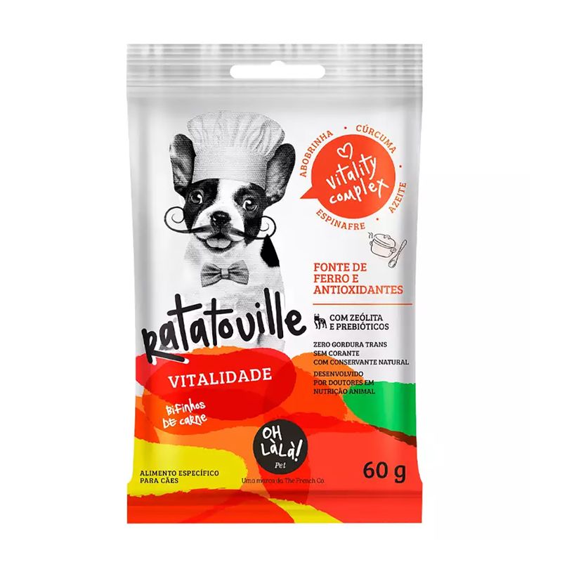 Foto-do-produto-Snack-Oh-LaLa-Caes-Ratatouille-Vitalidade-60g-no-petshop-online-da-Tudo-de-Bicho