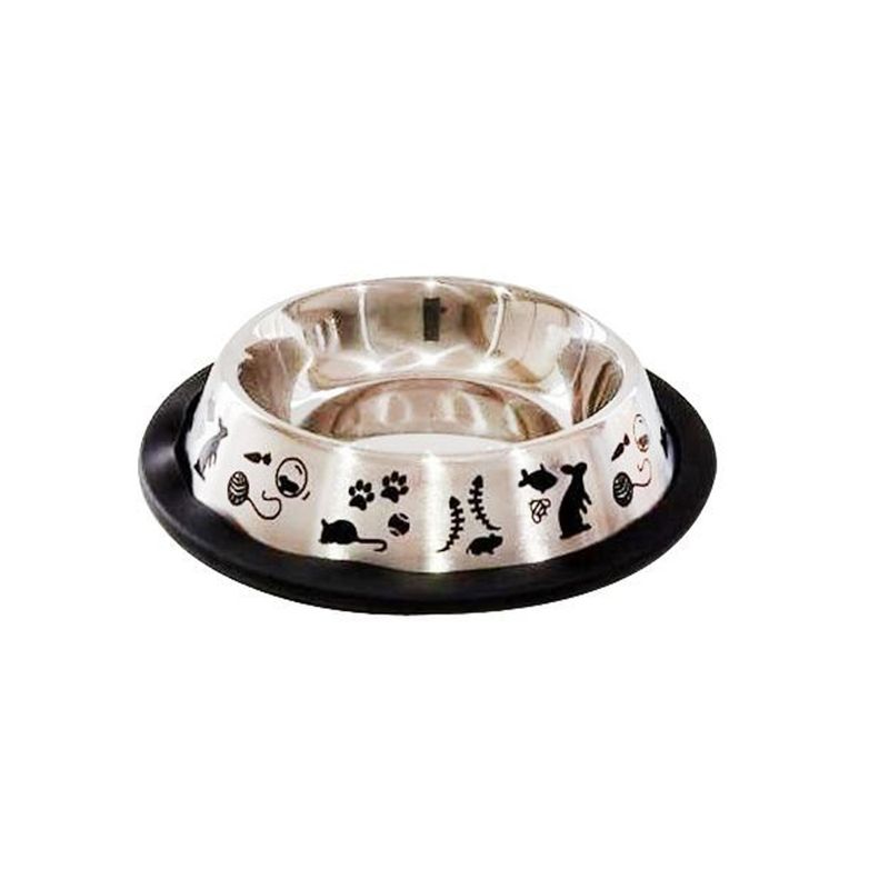 Foto-do-produto-Comedouro-Gatos-The-Pets-Inox-AntiDerrapante-160ml-no-petshop-online-da-Tudo-de-Bicho