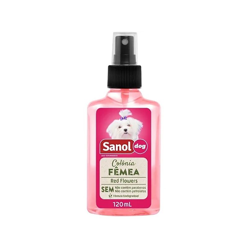 Foto-do-produto-Colonia-Sanol-Dog-Floral-Femea-120ml-no-petshop-online-da-Tudo-de-Bicho