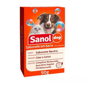 Sabonete Sanol Dog Neutro para Cães e Gatos