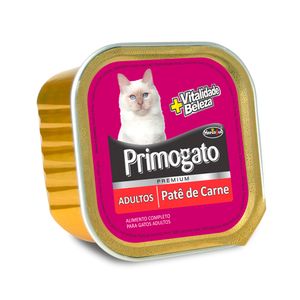 Ração Úmida Primogato Premium Pate Carne