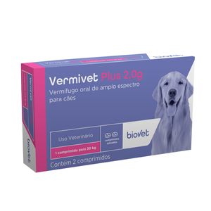 Vermífugo Vermivet Plus Cães Biovet