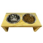 Foto-do-produto-Comedouro-Duplo-Toronto-Elevado-de-Madeira-Com-Potes-Inox-Luppet-400ml-no-petshop-online-da-Tudo-de-Bicho