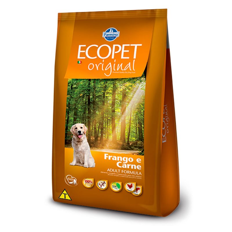 Foto-do-produto-Racao-Ecopet-Original-Caes-Adultos-Carne-e-Frango-15kg-no-petshop-online-da-Tudo-de-Bicho