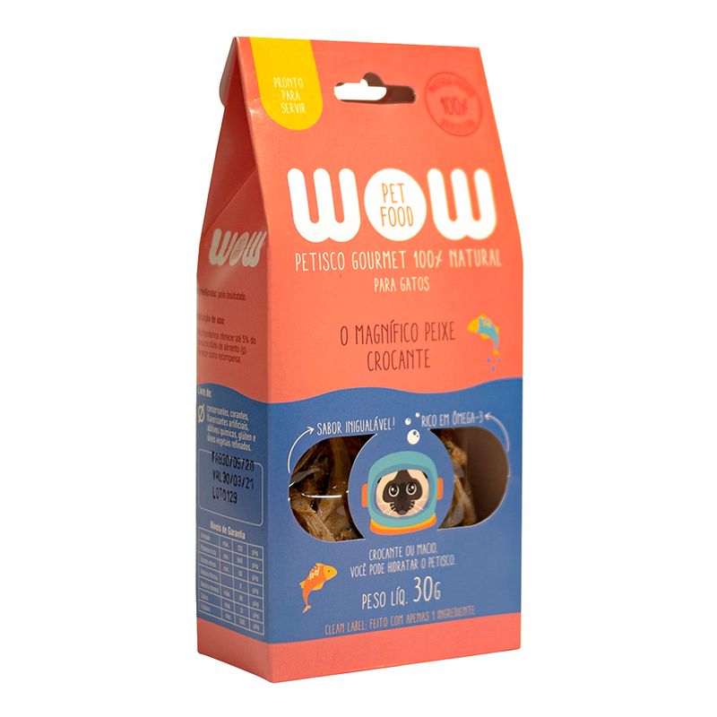 Foto-do-produto-Petisco-Para-Gatos-Wow-Gourmet-Natural-Peixe-Desidratado-30g-no-petshop-online-da-Tudo-de-Bicho